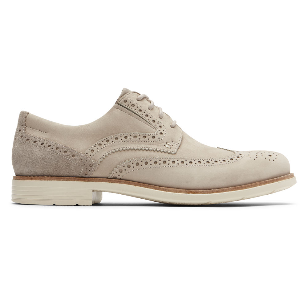 ロック ポート スニーカー メンズ ベージュ - Total Motion クラシック Dress Wingtip - LCZ308675